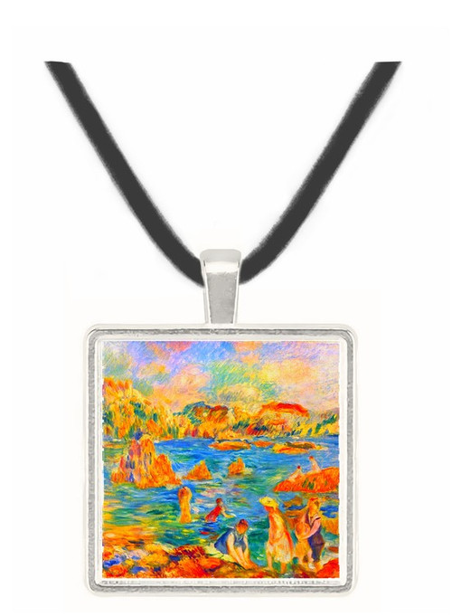 At the beach of Guernesey by Sisley -  Museum Exhibit Pendant - Museum Company Photo