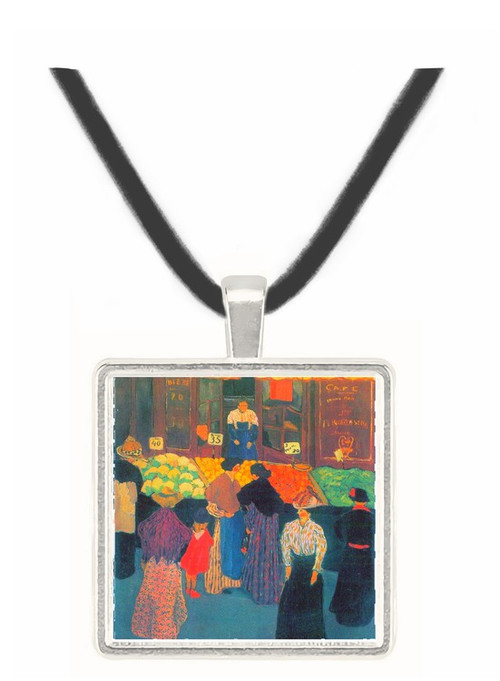 At the market by Felix Vallotton -  Museum Exhibit Pendant - Museum Company Photo