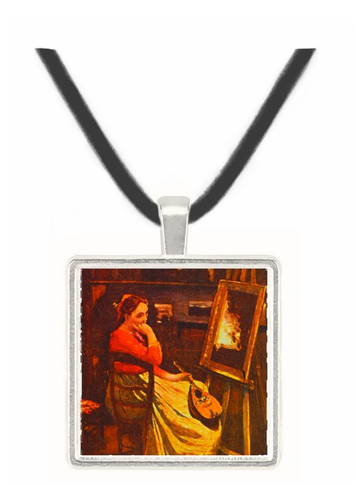 Atelier - Jean Baptiste Camille Corot -  Museum Exhibit Pendant - Museum Company Photo