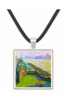 Barges on the banks of the Seine by Felix Vallotton -  Museum Exhibit Pendant - Museum Company Photo