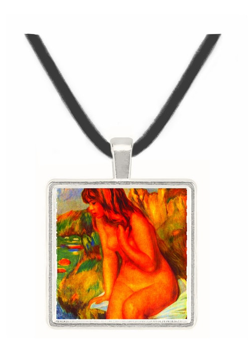 Bathing sitting on a rock -  Museum Exhibit Pendant - Museum Company Photo