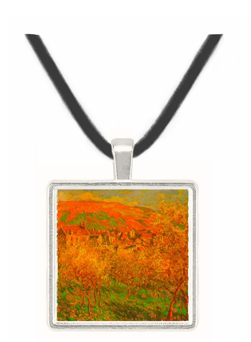 Blooming apple trees by Monet -  Museum Exhibit Pendant - Museum Company Photo
