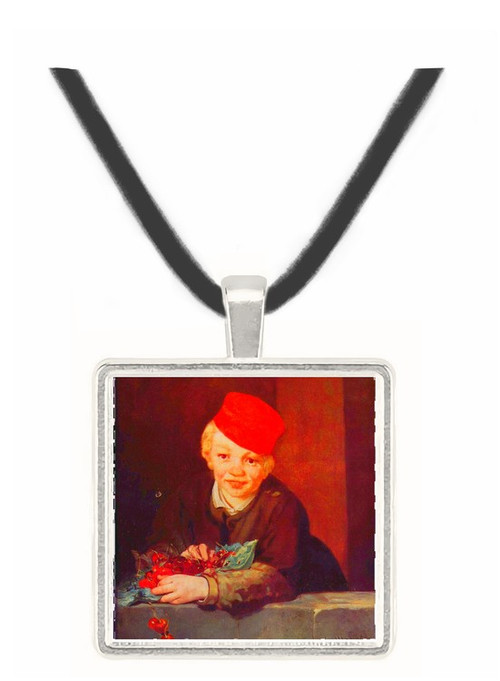 Boy with the cherries by Manet -  Museum Exhibit Pendant - Museum Company Photo