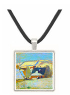 Breton Village in Snow by Gauguin -  Museum Exhibit Pendant - Museum Company Photo