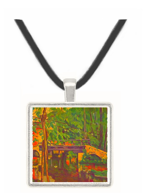 Bridge in the forest by Cezanne -  Museum Exhibit Pendant - Museum Company Photo