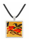 Butterfly and Flowers - unknown artist -  Museum Exhibit Pendant - Museum Company Photo