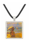 Camille Monet on the beach at Trouville by Monet -  Museum Exhibit Pendant - Museum Company Photo