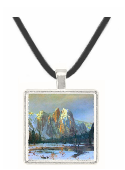 Cathedral Rocks, Yosemite by  Bierstadt -  Museum Exhibit Pendant - Museum Company Photo