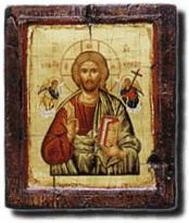 Christ - Icon on Old Wood - Photo Museum Store Company