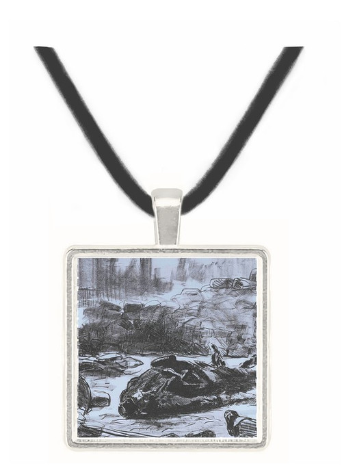 Civil war by Manet -  Museum Exhibit Pendant - Museum Company Photo