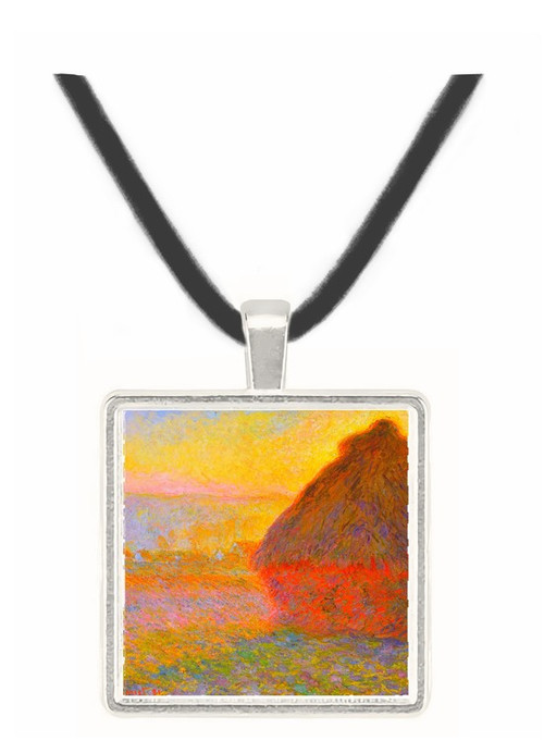 Claude Monet - Graystacks I -  Museum Exhibit Pendant - Museum Company Photo