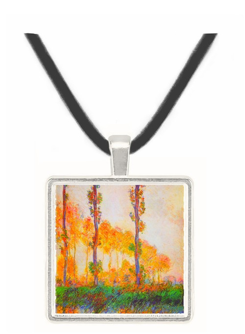 Claude Monet - Poplars in Autumn II -  Museum Exhibit Pendant - Museum Company Photo