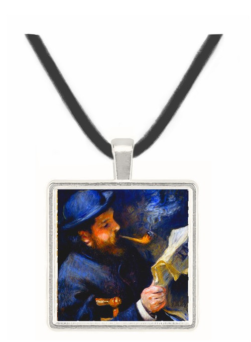 Claude_Monet_Reading_A_Newspaper -  Museum Exhibit Pendant - Museum Company Photo