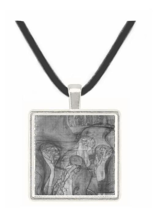 Composition draft of the law faculty image by Klimt -  Museum Exhibit Pendant - Museum Company Photo