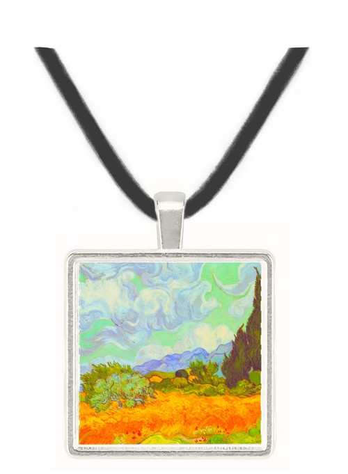 Cornfield with Cyprusses by Van Gogh -  Museum Exhibit Pendant - Museum Company Photo