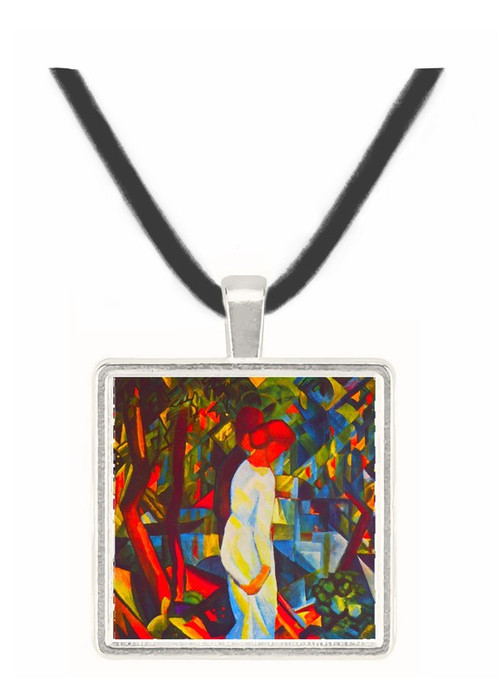 Couple in the forest by Macke -  Museum Exhibit Pendant - Museum Company Photo