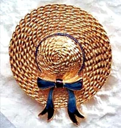 Straw Hat Brooch, 19th Century - Inspired by the art of Pierre Auguste Renoir - Photo Museum Store Company