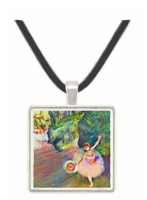 Dancer with a bouquet of flowers (The star of the ballet) by Degas -  Museum Exhibit Pendant - Museum Company Photo