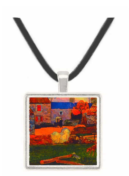 Farm at the Pouldu - Paul Gauguin -  Museum Exhibit Pendant - Museum Company Photo