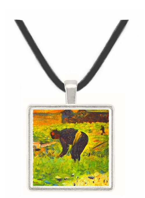Farmer at work by Seurat -  Museum Exhibit Pendant - Museum Company Photo