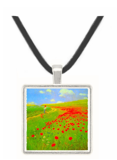 Field of Poppies by Merse -  Museum Exhibit Pendant - Museum Company Photo