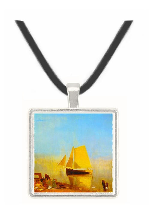 Fishing boat in a mist by Joseph Mallord Turner -  Museum Exhibit Pendant - Museum Company Photo