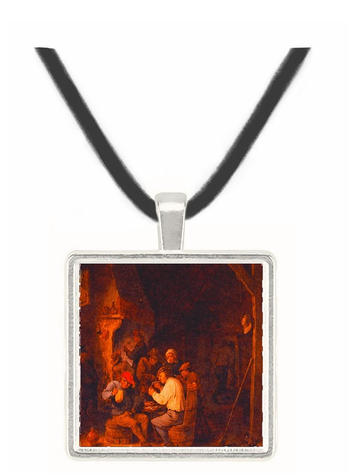 Flemish Country Inn - David Teniers the Younger -  Museum Exhibit Pendant - Museum Company Photo