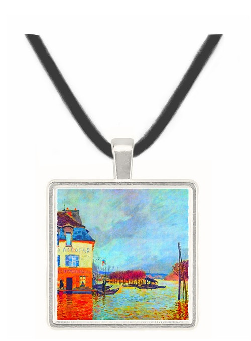Flood at Port Manly by Sisley -  Museum Exhibit Pendant - Museum Company Photo