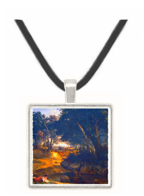 Forest of Fontainebleau by Corot -  Museum Exhibit Pendant - Museum Company Photo