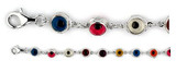 Glass Eyes - Small Multicolor Glass Eye Bracelet - Photo Museum Store Company