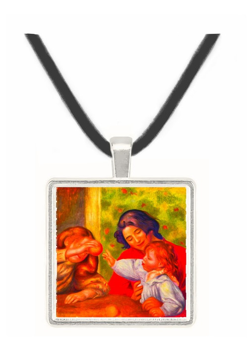 Gabrielle Jean and a girl by Renoir -  Museum Exhibit Pendant - Museum Company Photo