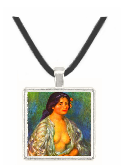 Gabrielle with open blouse by Renoir -  Museum Exhibit Pendant - Museum Company Photo