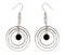 Triple Circle Brown Glass Earrings - Photo Museum Store Company