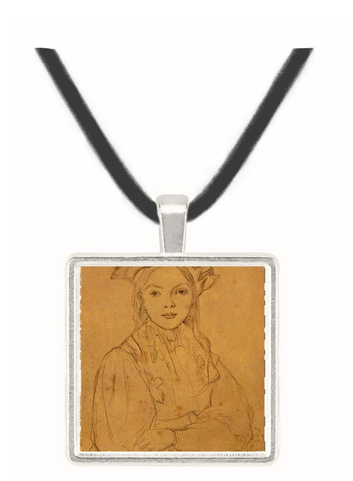 Girl with Beret - Jean Baptiste Camille Corot -  Museum Exhibit Pendant - Museum Company Photo