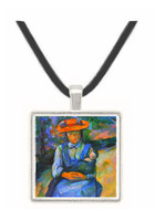 Girl with Doll by Cezanne -  Museum Exhibit Pendant - Museum Company Photo