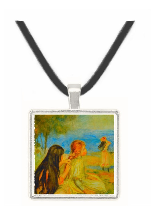 Girls by the Seaside by Renoir -  Museum Exhibit Pendant - Museum Company Photo