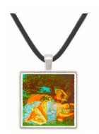 Girls on the Bank by Courbet -  Museum Exhibit Pendant - Museum Company Photo