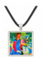 Girls with fish bell by Macke -  Museum Exhibit Pendant - Museum Company Photo
