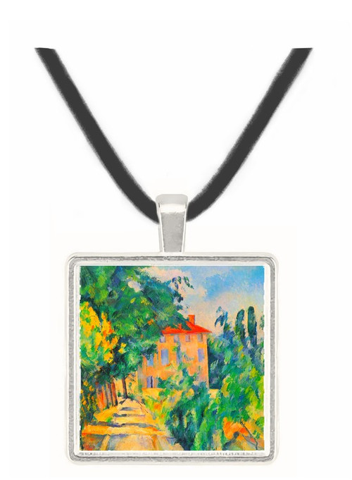 House with Red Roof by Cezanne -  Museum Exhibit Pendant - Museum Company Photo
