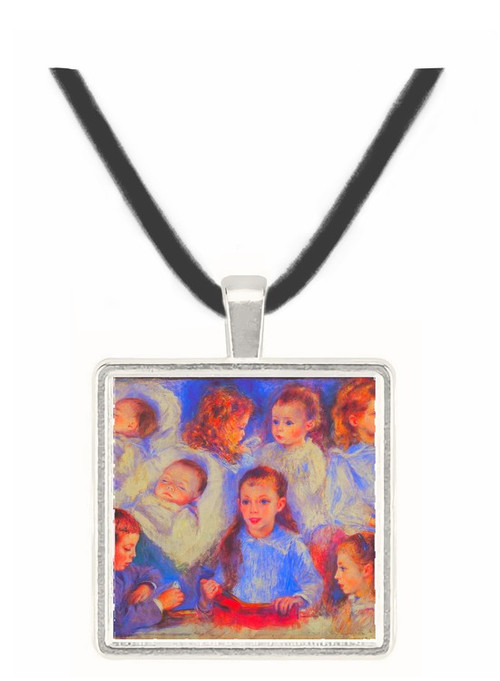 Images of children's character heads by Renoir -  Museum Exhibit Pendant - Museum Company Photo
