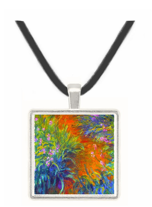 Irises by Monet -  Museum Exhibit Pendant - Museum Company Photo