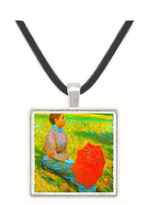 Lady in a Meadow by Zancomeneghi -  Museum Exhibit Pendant - Museum Company Photo