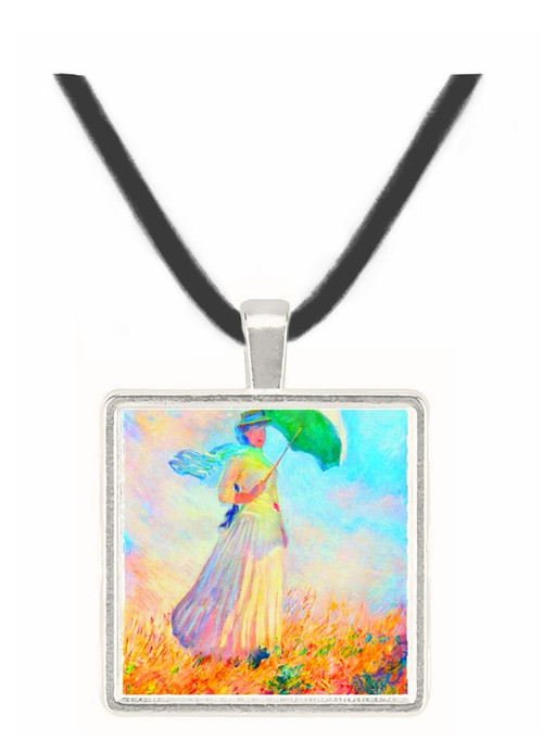 Lady with sunshade, study by Monet -  Museum Exhibit Pendant - Museum Company Photo