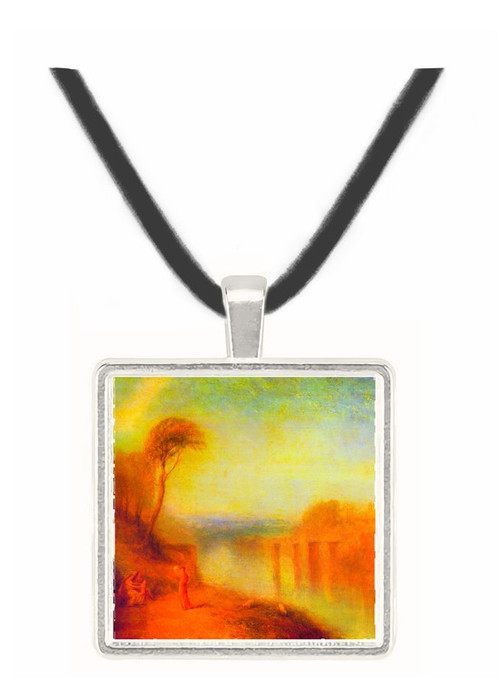 Landscape with a woman with a tambourine by Joseph Mallord Turner -  Museum Exhibit Pendant - Museum Company Photo