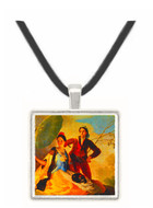 Le Parasol - Francisco de Goya -  Museum Exhibit Pendant - Museum Company Photo