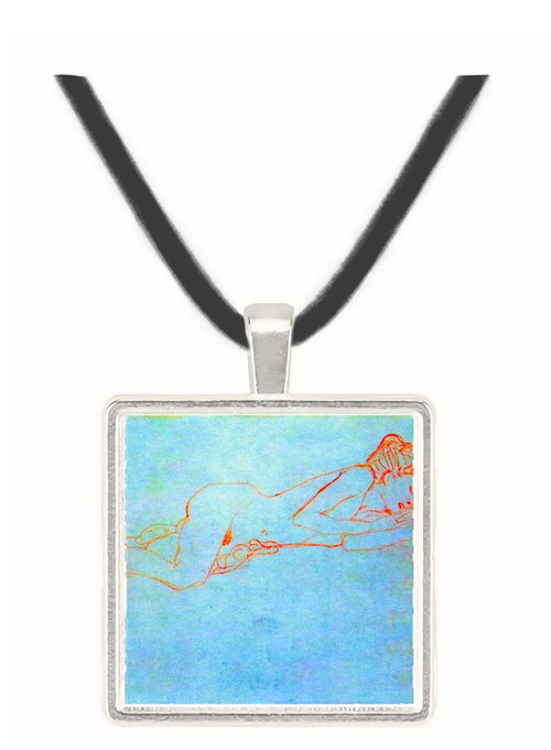 Liegender female nude by Klimt -  Museum Exhibit Pendant - Museum Company Photo