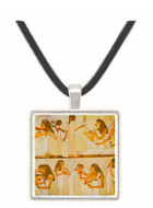 Maid Servants Attending to Ladies at a Banquet -  Museum Exhibit Pendant - Museum Company Photo