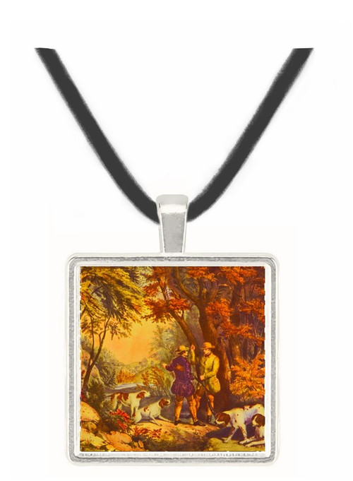 Morning in the Woods - Currier and Ives -  Museum Exhibit Pendant - Museum Company Photo