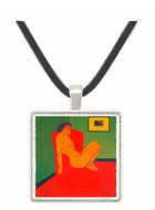 Nude in a Red Armchair by Felix Vallotton -  Museum Exhibit Pendant - Museum Company Photo