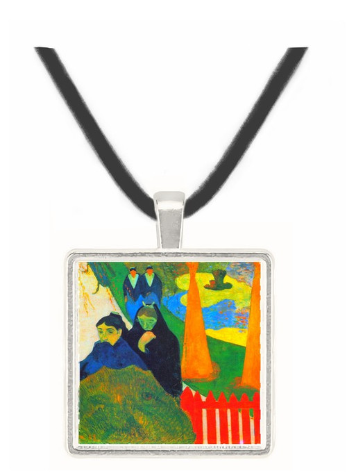Old Maids in a Winter Garden - Arles by Gauguin -  Museum Exhibit Pendant - Museum Company Photo